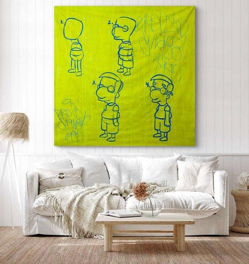 Freda People (1988-1990) - The Simpsons Sketch, Antiek en Kunst, Kunst | Schilderijen | Modern