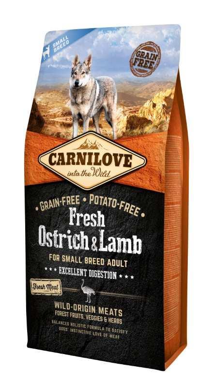 Carnilove Fresh Ostrich & Lamb Small Breed 6 kg., Dieren en Toebehoren, Dierenvoeding, Ophalen of Verzenden