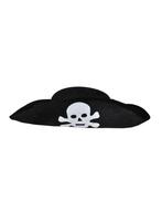 Piratenhoed volwassen zwart populair, Ophalen of Verzenden, Nieuw