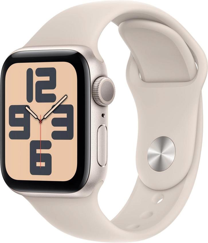 Apple Watch SE (2022) 40mm Starlight S/M - slimme horloges, Sieraden, Tassen en Uiterlijk, Smartwatches, Verzenden