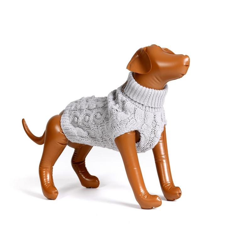 Hand gebreide Hondentrui Grijs (Truien, Hondenkleding), Dieren en Toebehoren, Hondenkleding, Hondenvest, Nieuw, Ophalen of Verzenden