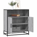 vidaXL Dressoir 68x35x76 cm bewerkt hout grijs sonoma, Huis en Inrichting, Verzenden, Nieuw, Overige houtsoorten