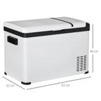 TRUUSK Outsunny Kühlbox Auto 30L mit LCD-Anzeige Kompressor, Verzenden