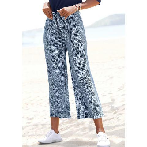 Lascana Culotte en stippenprint, licht en elastisch,, Kleding | Dames, Broeken en Pantalons, Nieuw, Verzenden