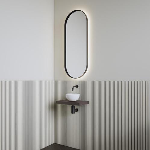 Fonteinset | BWS Leto | Planchet Mokka Bruin | Waskom Glans, Doe-het-zelf en Verbouw, Sanitair, Overige typen, Nieuw, Ophalen of Verzenden