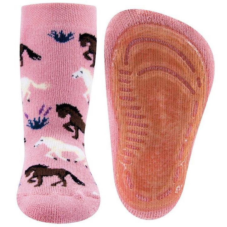 Antislipsokken Oudroze met Paarden - 25/26 NIEUW, Kinderen en Baby's, Kinderkleding | Schoenen en Sokken, Meisje, Nieuw, Ophalen of Verzenden