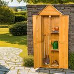 Tuinkast met puntdak - bruin, Verzenden, Nieuw