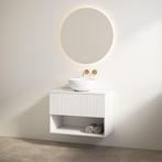 Badmeubelset Best Design Rigatti 100 cm Mat Wit + Glans Wit, Doe-het-zelf en Verbouw, Ophalen of Verzenden, Nieuw, Bad