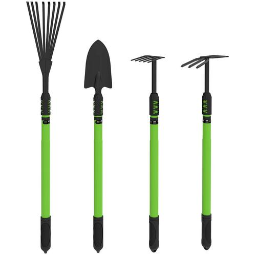 TRUUSK Tuinwerktuigset 4-delig - Schop, Tuinhak, Tuinhark, B, Tuin en Terras, Overige Tuin en Terras, Nieuw, Verzenden