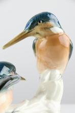 Karl Ens, Volkstedt - Beeldje - Pair of kingfishers -, Antiek en Kunst, Antiek | Glas en Kristal