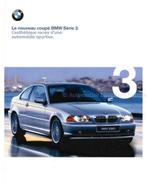 1999 BMW 3 SERIE COUPÉ BROCHURE FRANS, Boeken, Nieuw, BMW, Author