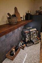 assief walnoot wandplank met LED – luxe keukenplank – 40 mm, Verzenden, Nieuw