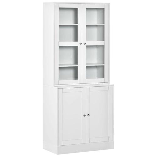 TRUUSK Boekenkast 178,5 Cm Hoge Kast Vitrinekast Met Glazen, Huis en Inrichting, Kasten | Boekenkasten, Nieuw, Verzenden