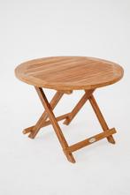 Teakea - Rond Teak Houten Bijzettafeltje | Salontafel Tuin, Verzenden, Nieuw