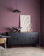 Dressoir Eleonora REMI zwart *NIEUW*, Huis en Inrichting, Kasten | Dressoirs, Japandi, 150 tot 200 cm, Nieuw, Ophalen of Verzenden