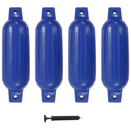vidaXL Bootstootkussens 4 st 41x11,5 cm PVC blauw, Watersport en Boten, Bootonderdelen, Nieuw, Verzenden