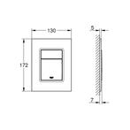 Bedieningsplaat Grohe Skate Cosmopolitan S Hard Graphite, Ophalen of Verzenden, Nieuw