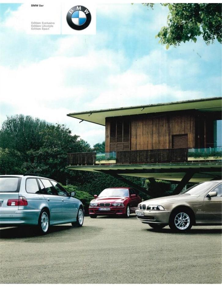 2002 BMW 5 SERIE EXCLUSIVE | LIFESTYLE | SPORT BROCHURE, Boeken, Auto's | Folders en Tijdschriften, BMW
