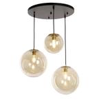 Hanglamp Rivas-Vaciamadrid, amber, dimbaar, Ophalen of Verzenden, Nieuw in verpakking