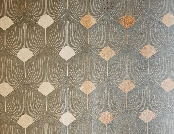 Satijnen katoenstof Art Dèco olijfgroene kleur, beperkte, Antiek en Kunst, Antiek | Kleden en Textiel