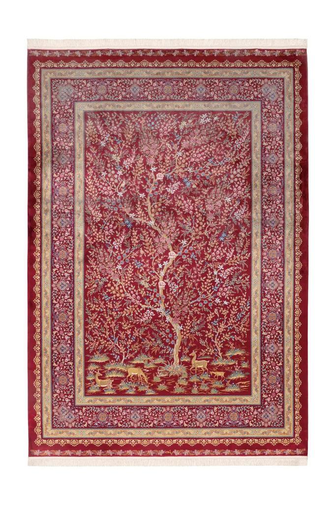 Perzisch Tapijt | Portofino | Picturaal | Rood | 160x230 cm, Huis en Inrichting, Stoffering | Tapijten en Kleden, Verzenden