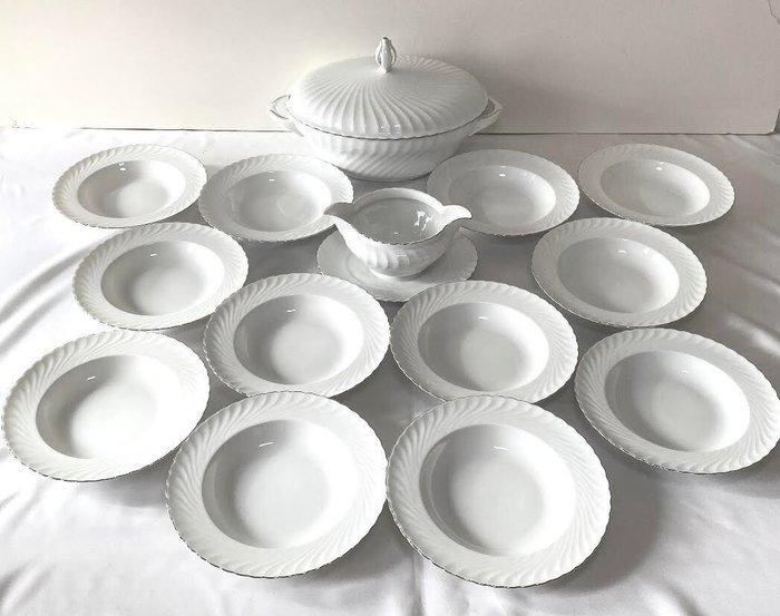 Royal Tettau Bavaria - Tafelservies (14) - Fijn porselein, Antiek en Kunst, Antiek | Meubels | Tafels