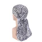 Durag / Du-rag / Do-rag / Bandana - Unisex - Mud cloth Zwart, Kleding | Heren, Ophalen of Verzenden, Nieuw