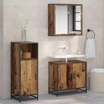 vidaXL Badkamer Kast Oud hout 35 x 37,5 x 100 cm Bewerkt, Huis en Inrichting, Verzenden, Nieuw