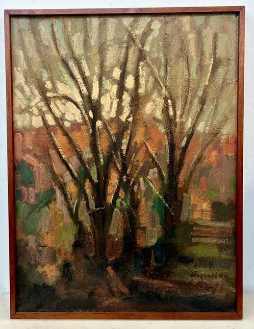 Giuseppe Magnani (1913–2007) - Tramonto a Bologna, Antiek en Kunst, Kunst | Schilderijen | Klassiek