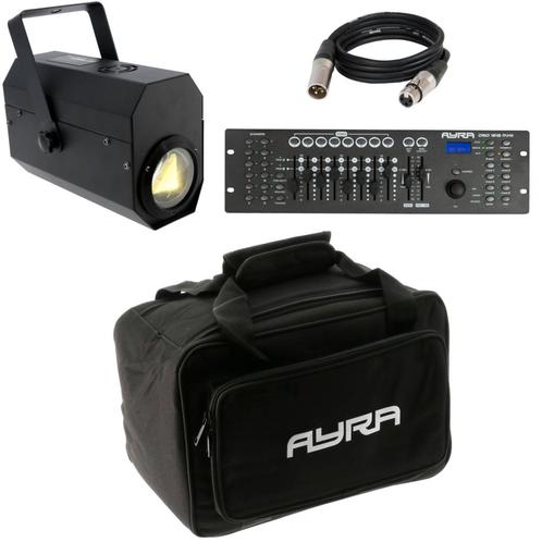 Ayra LEDBAG 4 flightbag bundel met TDC Flower Power lichteff, Muziek en Instrumenten, Behuizingen en Koffers, Verzenden