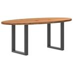 vidaXL Eettafel 200x100x74 cm ovaal massief eikenhout, Huis en Inrichting, Verzenden, Nieuw