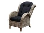 Naturel relax lounge tuinstoel - olefin black, Tuin en Terras, Tuinstoelen, Ophalen of Verzenden, Nieuw
