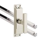 Kruk-espagnolet Kare glans nikkel inclusief 2 stangen, Verzenden, Nieuw