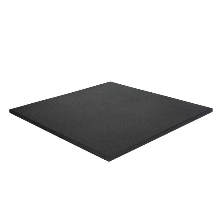 Sportvloer tegel 100x100cm 30mm - Fijne korrel - Zwart, Tuin en Terras, Tegels en Klinkers, Verzenden