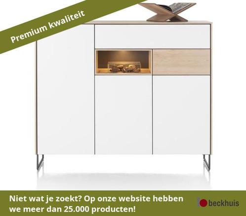 XOOON Lindfield highboard met LED, 3 deuren, Huis en Inrichting, Kasten | Dressoirs, Nieuw, Overige materialen, Ophalen of Verzenden