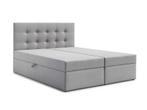 Boxspring bed met opbergfunctie, 140x200, Grijs, 2025, Nieuw