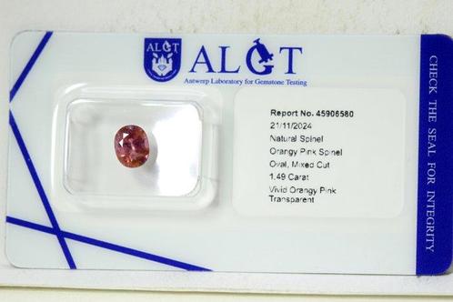Spinel - 1.49 ct - Antwerp Laboratory for Gemstone Testing, Sieraden, Tassen en Uiterlijk, Edelstenen