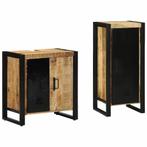 vidaXL Badkamermeubelset 2 pcs Bruin Massief Mango Hout, Verzenden, Nieuw