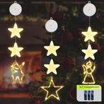 Kerstverlichting Raam Engel, Ster, Kerstman - 73-82cm -, Diversen, Kerst, Verzenden, Nieuw