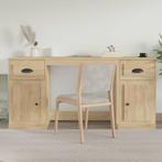 vidaXL Bureau met kast bewerkt hout sonoma eikenkleurig, Verzenden, Nieuw