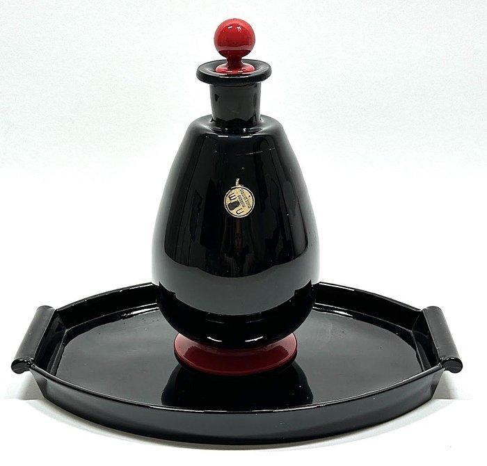 Nason Moretti - Murano 1930 - Set Art Déco - Decanter e, Antiek en Kunst, Antiek | Glas en Kristal