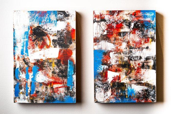 Sabiha Merabet - Les Formes de lombre 7, Antiek en Kunst, Kunst | Schilderijen | Modern