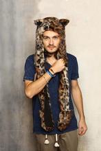 Hood Luipaard Muts Panter Oortjes Panterprint Spirit Luipaar, Kleding | Dames, Mutsen, Sjaals en Handschoenen, Ophalen of Verzenden
