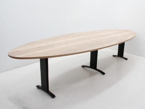 Vergadertafel Markant - 75x360x120cm(hxbxd) - halifax eiken, Huis en Inrichting, Tafels | Eettafels, Ophalen of Verzenden