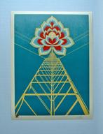 Shepard Fairey (OBEY) (1970) - Flower Power (Blue), Antiek en Kunst, Kunst | Schilderijen | Modern