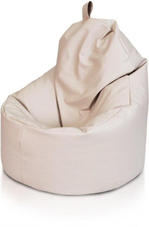 Zitzak fauteuil beige - zitkussen relaxkussen - gevuld -..., Huis en Inrichting, Zitzakken, Nieuw, Ophalen of Verzenden