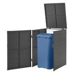 [en.casa] Containerombouw Widnau donkergrijs 109x70x78 cm, Huis en Inrichting, Woonaccessoires | Prullenbakken, Verzenden, Nieuw
