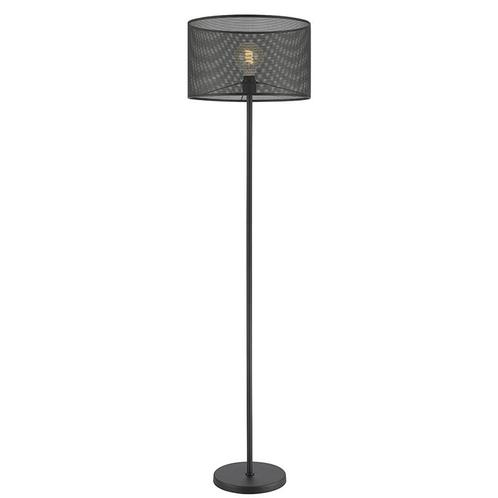 vloerlamp - zwart - met kap - hoogte 158 cm, Huis en Inrichting, Lampen | Vloerlampen, Verzenden