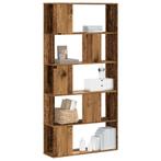 vidaXL Boekenkast 5-laags 80,5x23,5x162,5 cm bewerkt hout, Verzenden, Nieuw, Overige houtsoorten