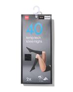 HEMA Temptech kniekousen 2 paar zwart, Kleding | Dames, Verzenden, Nieuw, Zwart